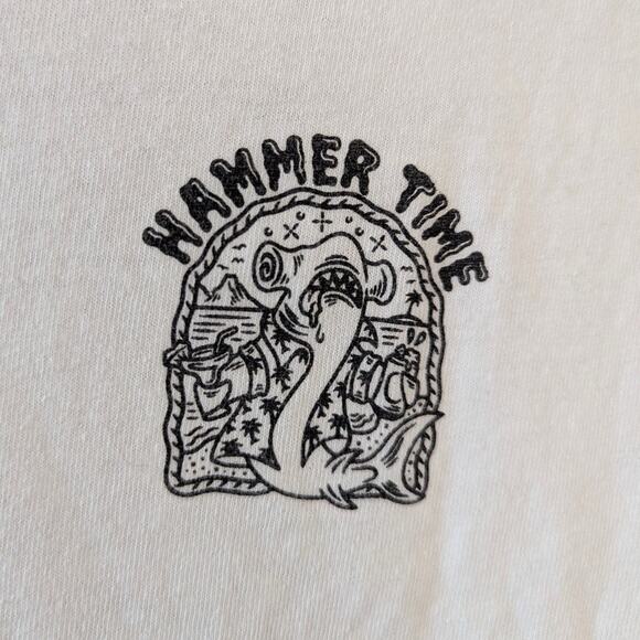 Death Coast Supply Shark Hammer Time T-shirt Medium - Picture 4 of 5